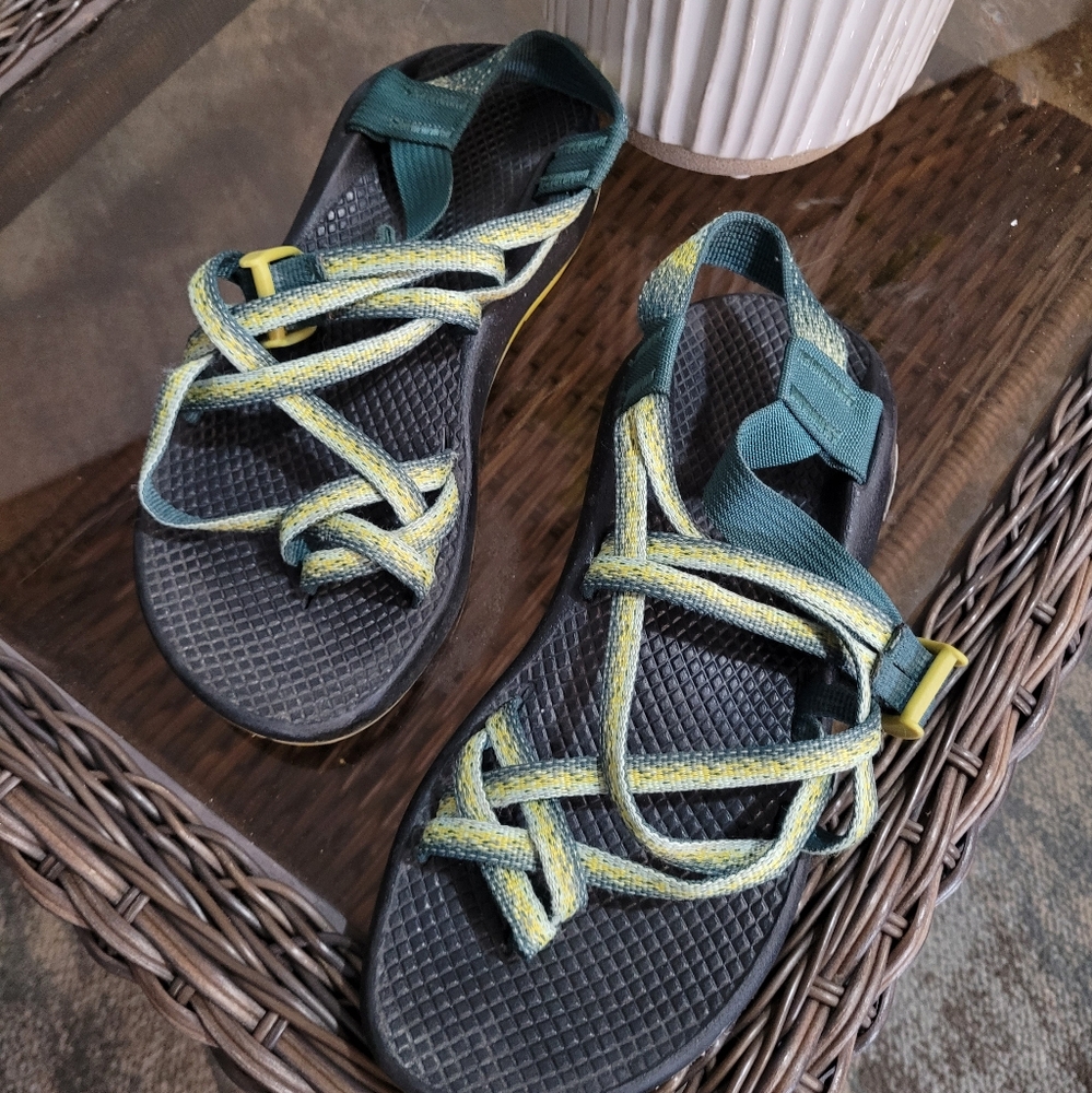 Womens green chacos